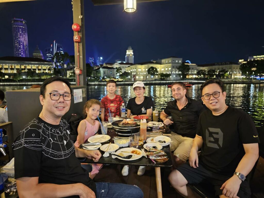 Meeting Andy Lee in Singapore to discuss Cross Border Summit 2023 - dinner